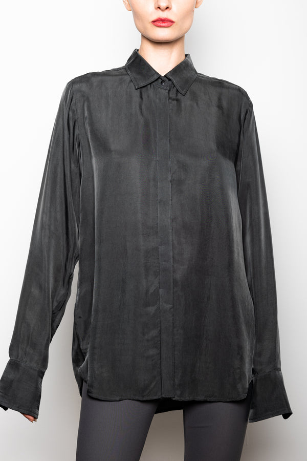 Silky Cupro Shirt - WESTMOOR H3 Shirt STYLEM Pewter P 