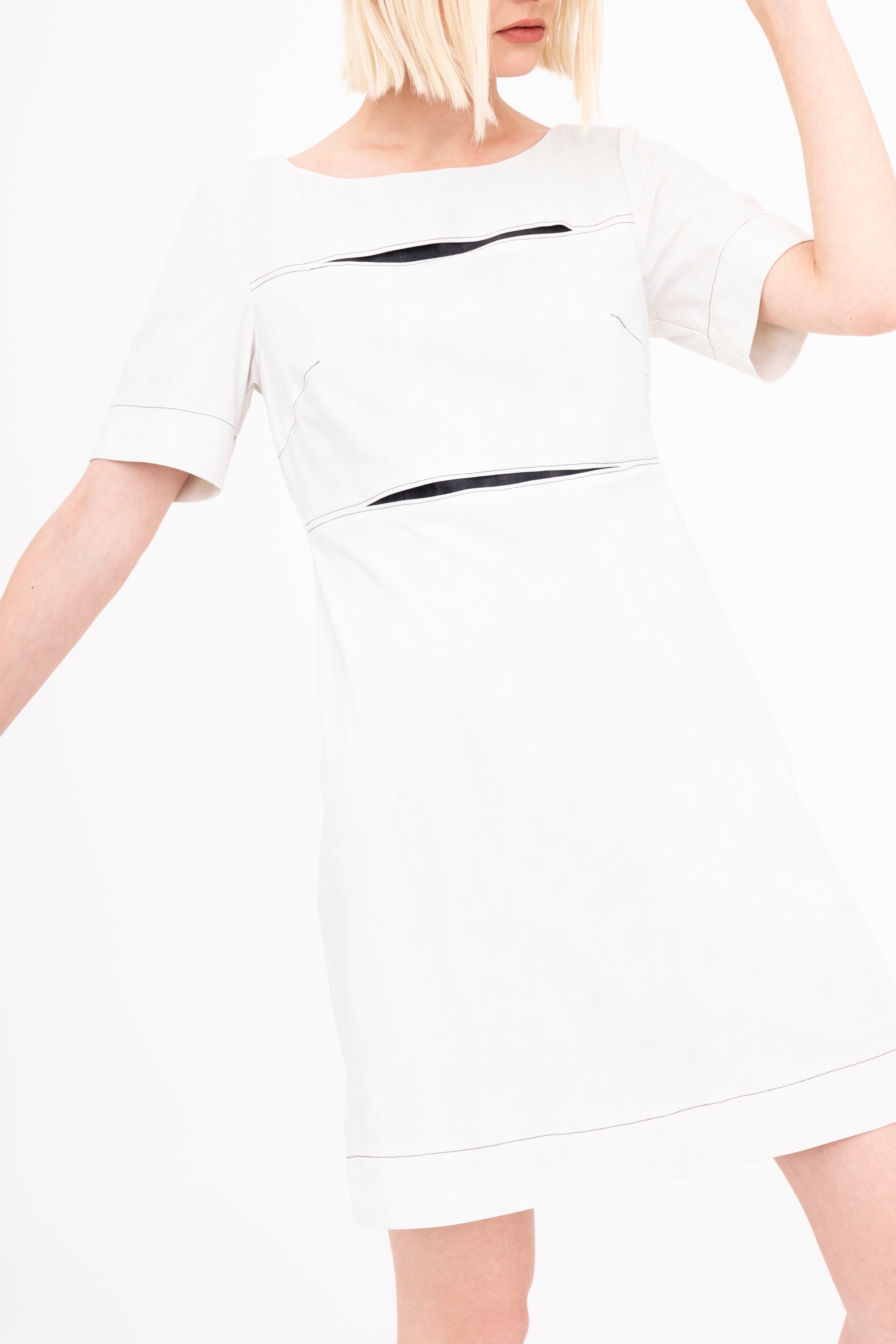 Soft Tech Split Tee Dress - BANKSY Dress GENERAL ORIENT