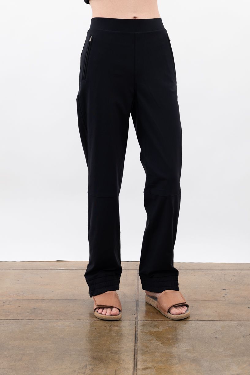 Tech Stretch Jogger with Ankle Cuff Zip Vent - VALORA Pant STYLEM Black P