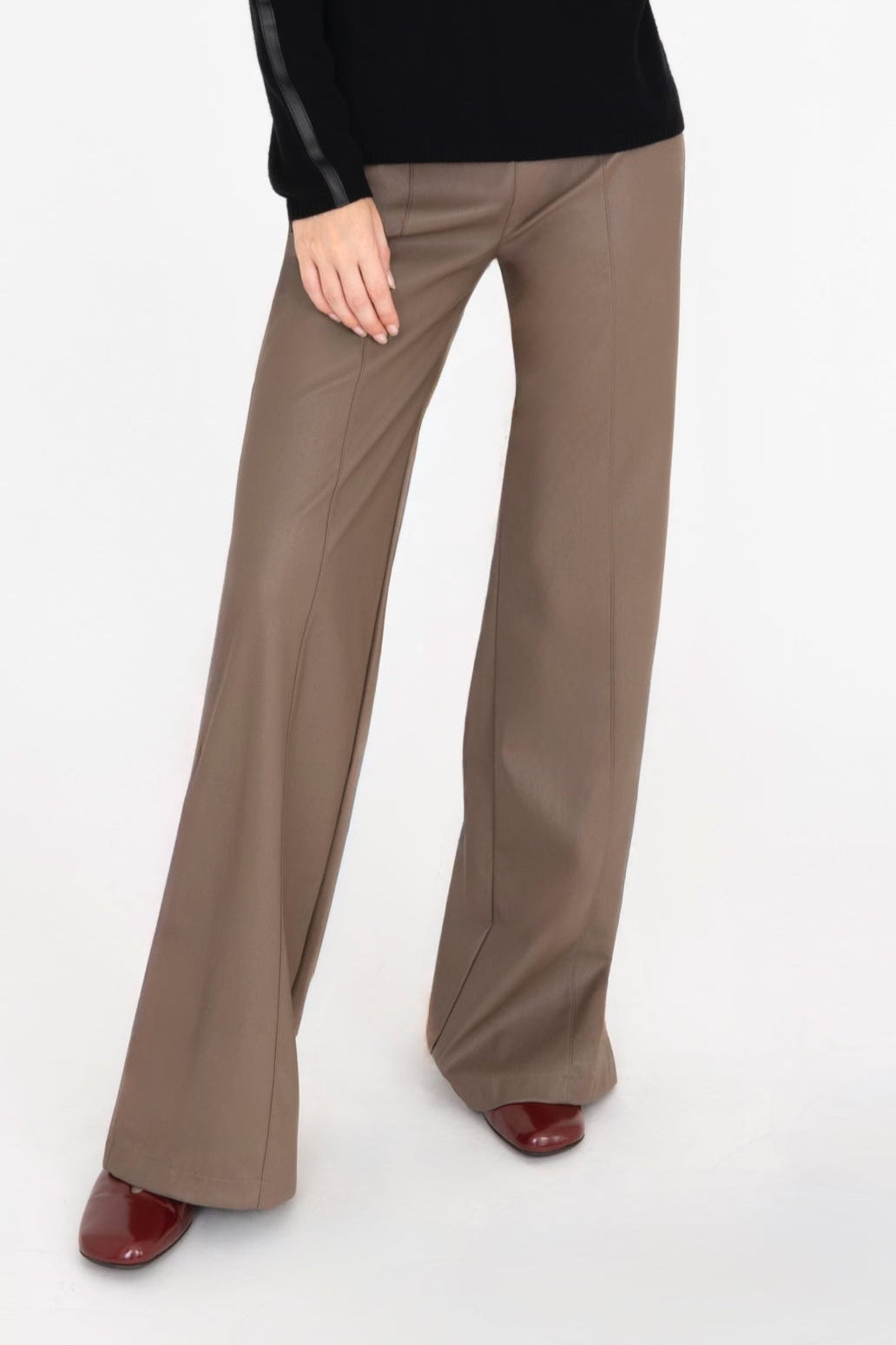 Vegan Leather Wide Pant - WALLIE Pant STYLEM