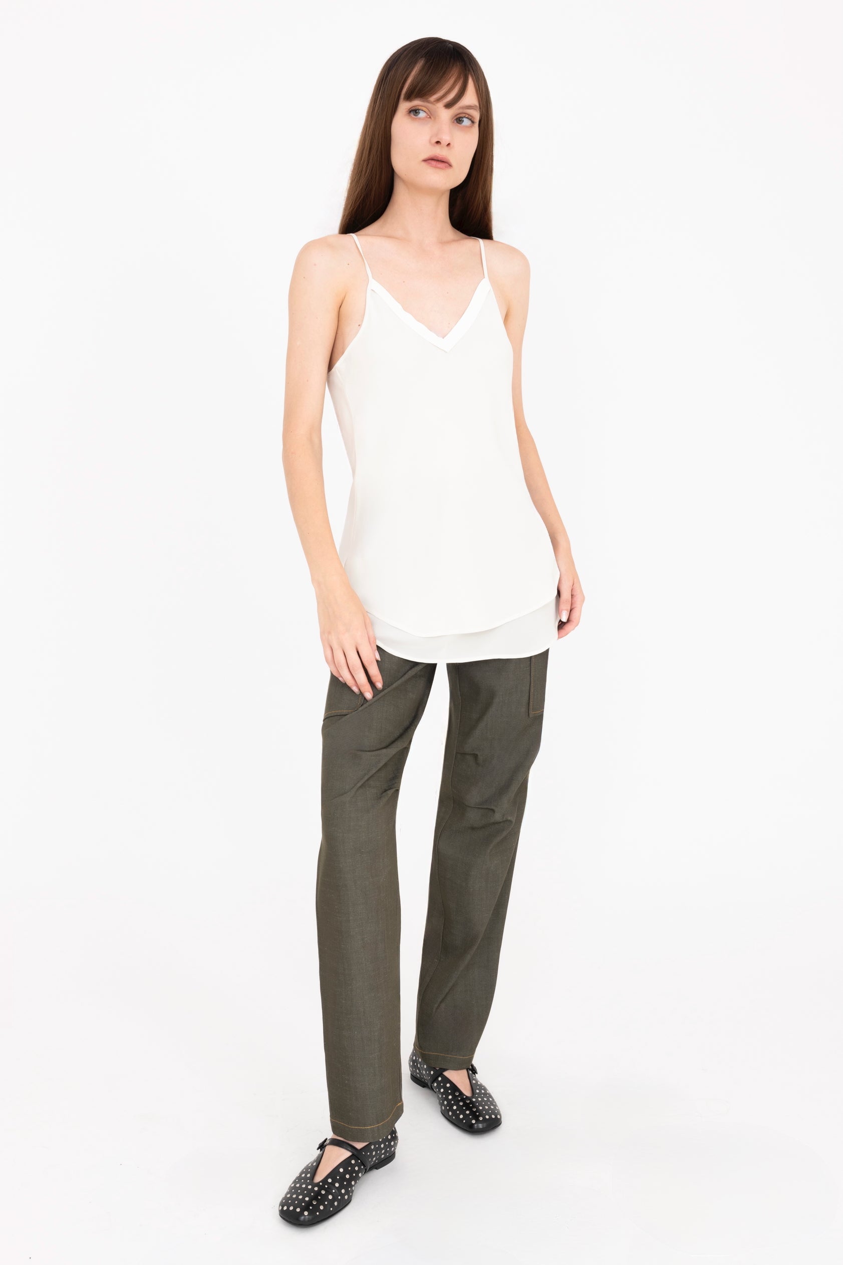 Studded Mary Jane Flats - XENA09 Shoes Halmanera