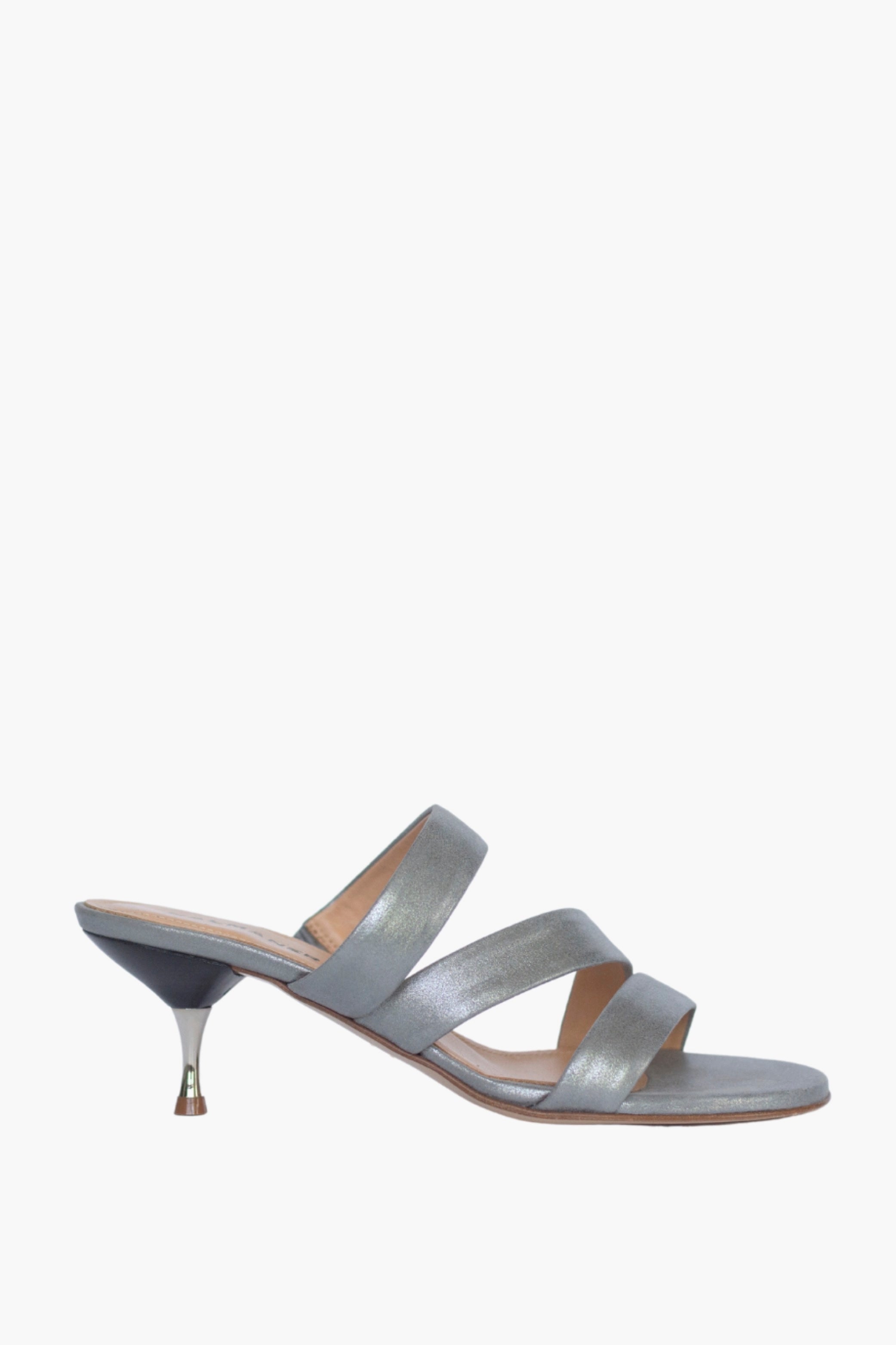 Halmanera Strappy Sandal With Kitten Heel