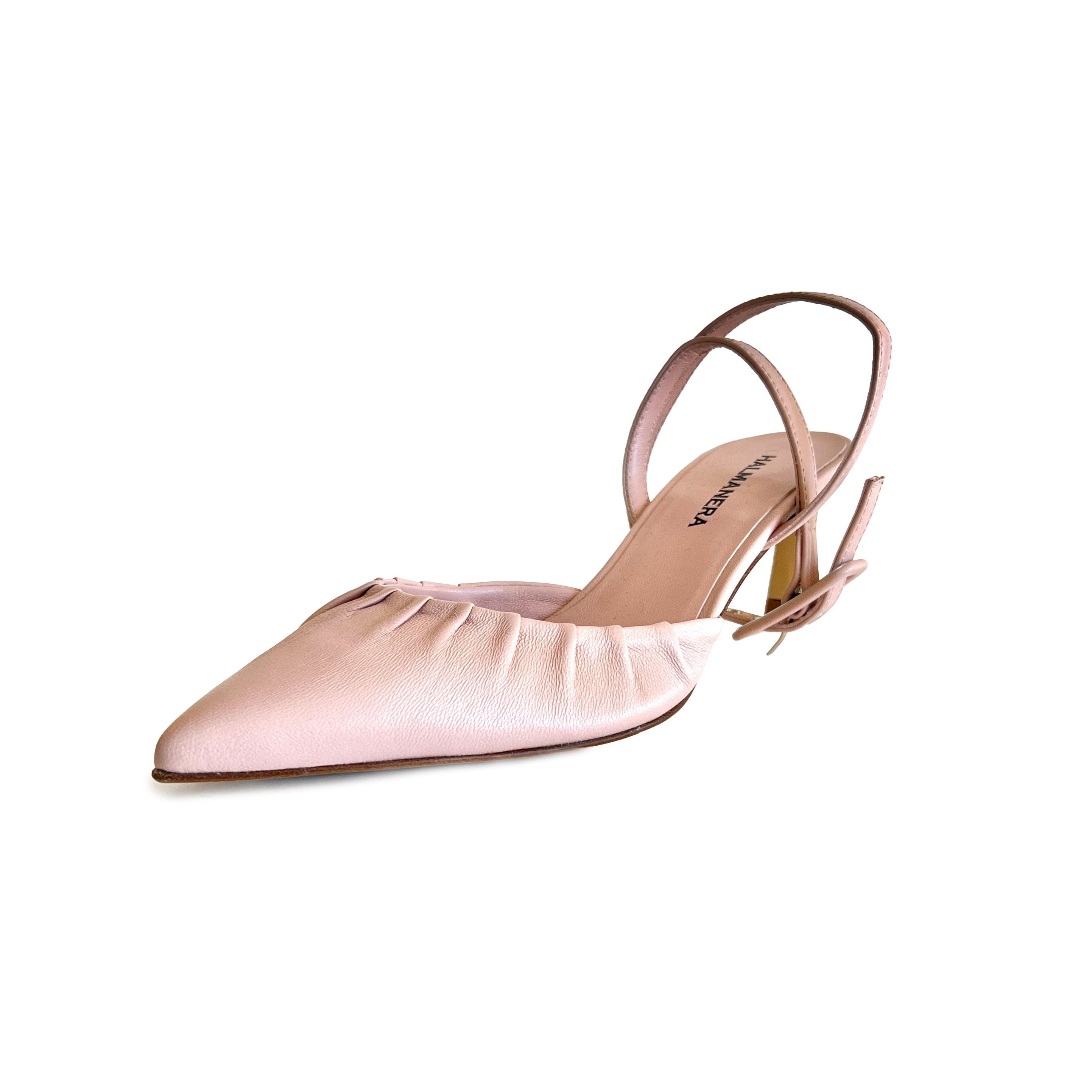 Pointed Toe Ankle Strap Heel Pumps - VALE07 Shoes Halmanera