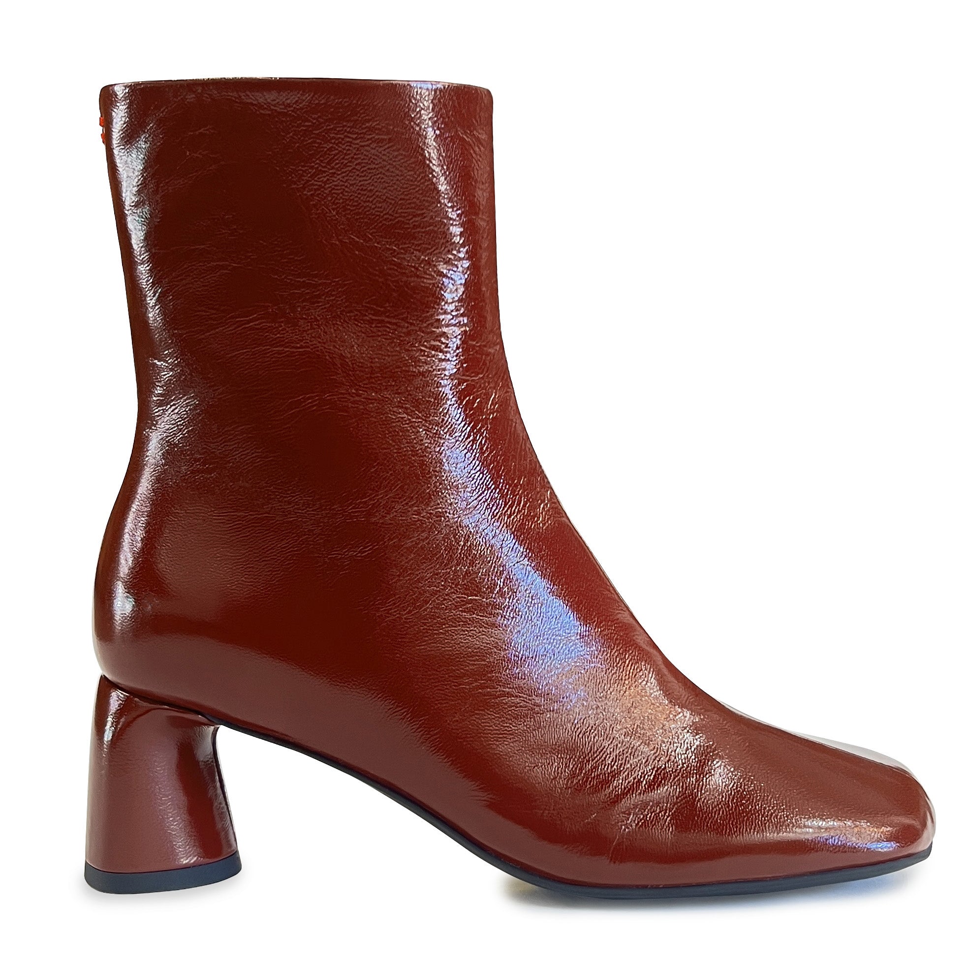 Ankle Mid Heel Boots - DARA16 Shoes Halmanera Mogano 36