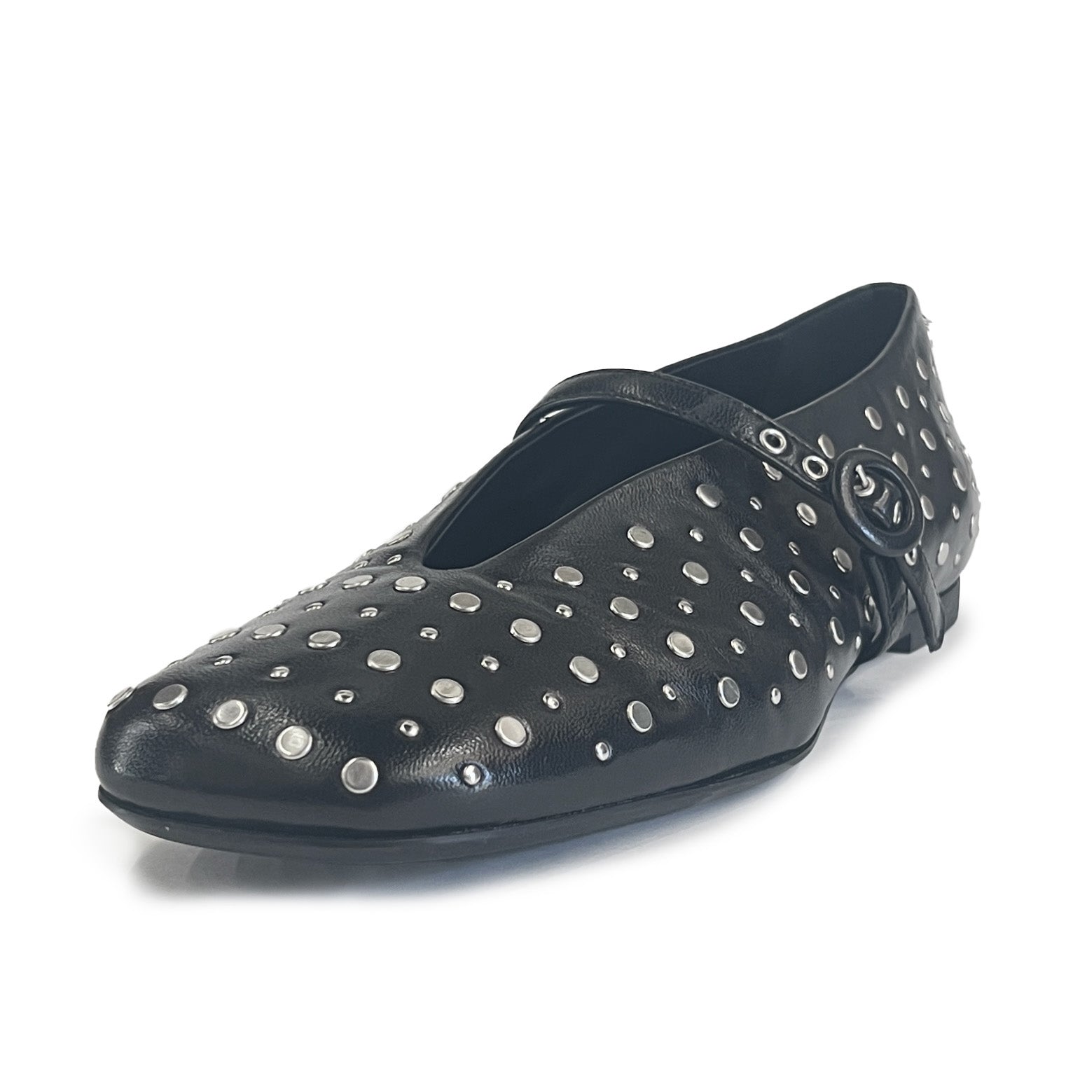 Studded Mary Jane Flats - XENA09 Shoes Halmanera
