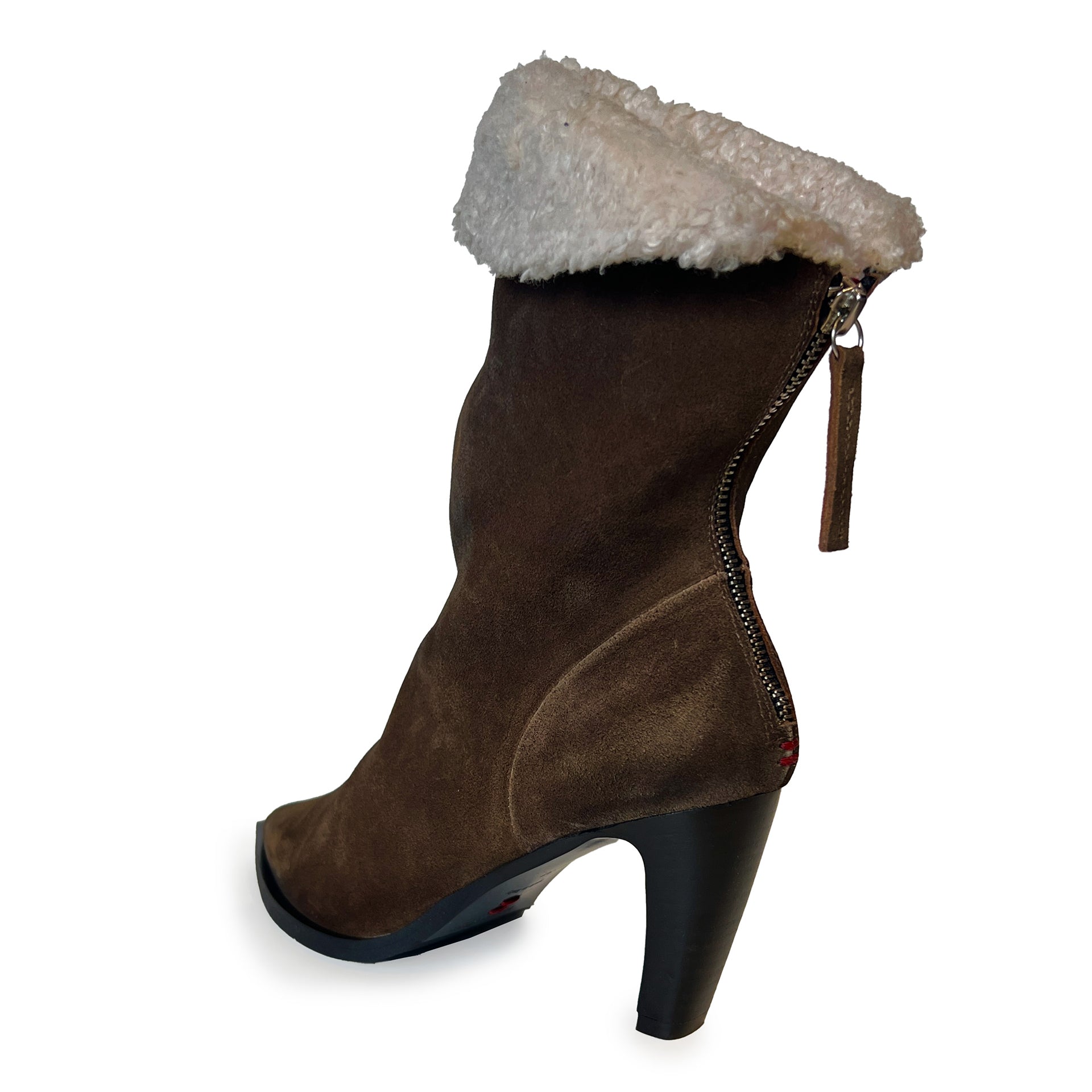 Shearing Pointy Toe High Heel Boots - TIA27W Shoes Halmanera