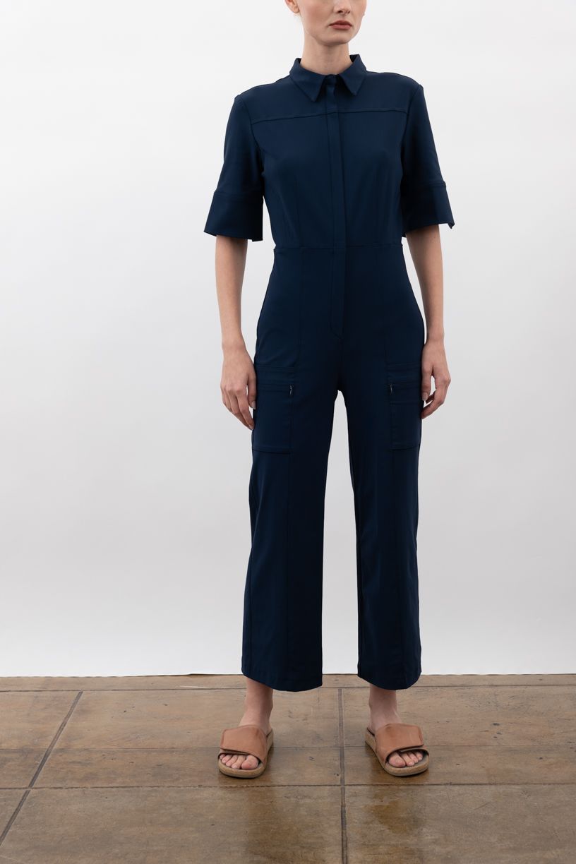 Tech Stretch Cropped Utility Jumpsuits VANCOUVER SP24 Elaine Kim
