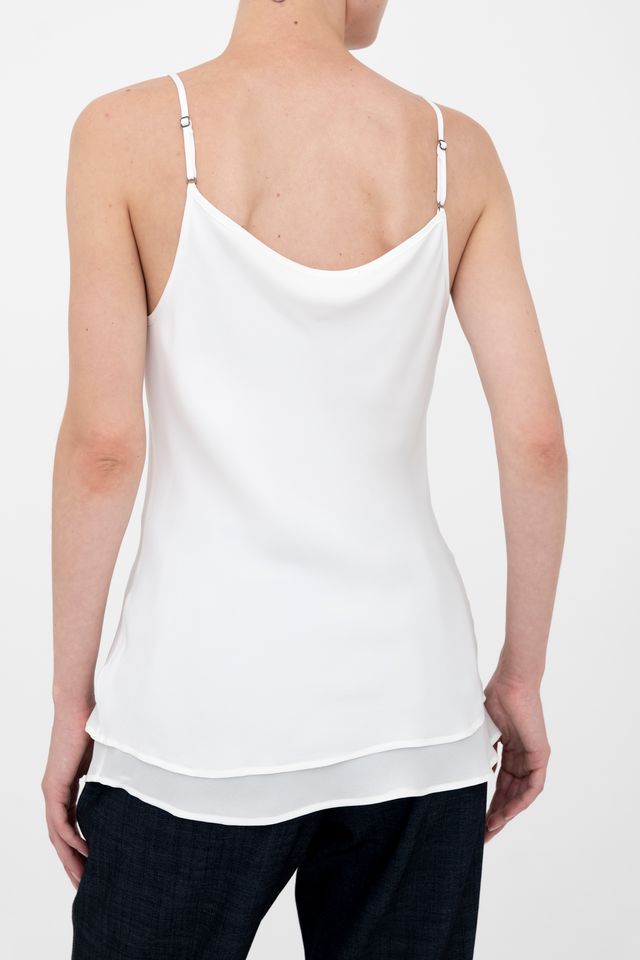 Silk Georgette Bias Double Layered Camisole - BETULA Top GENERAL ORIENT