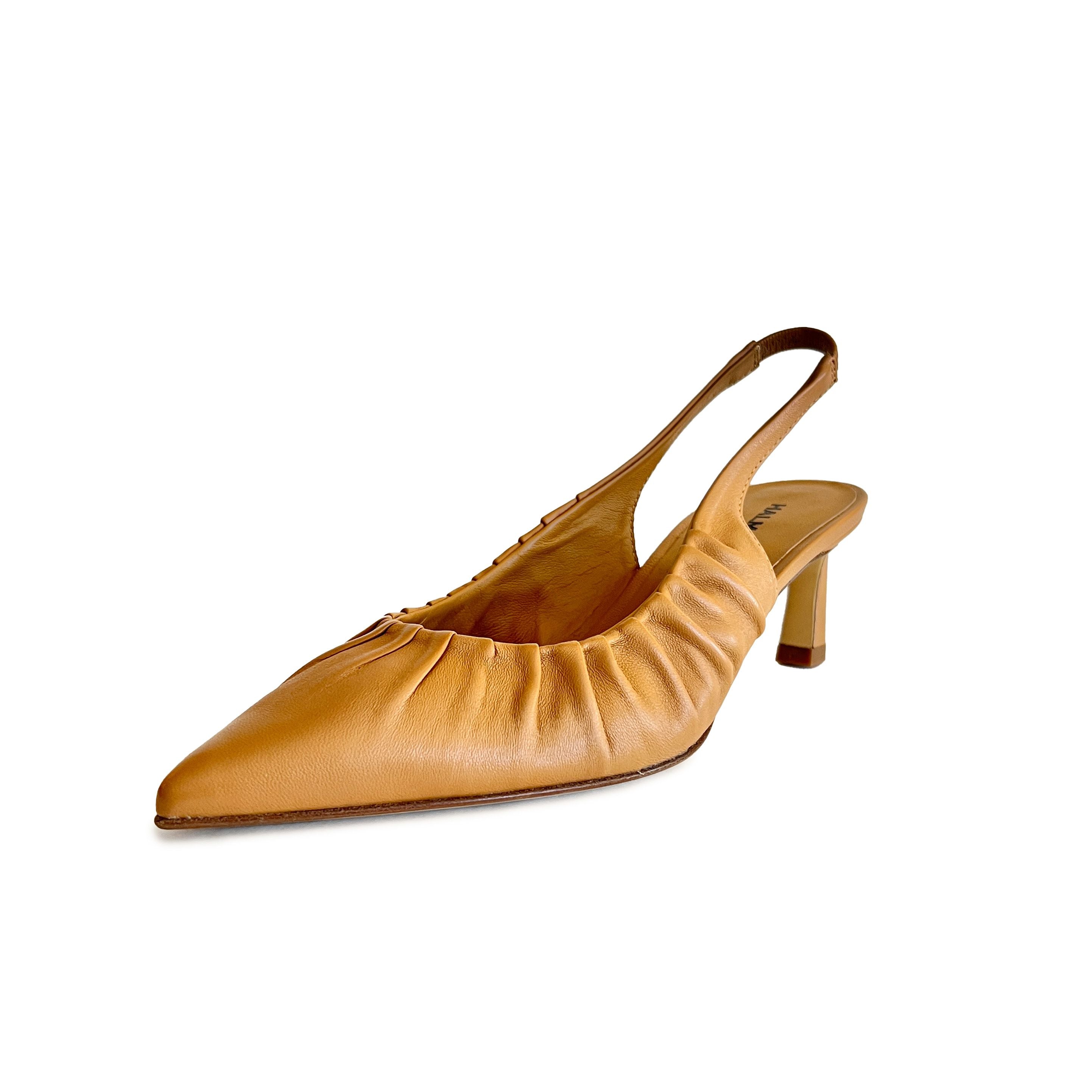 Pointed Toe Slingback Heel Pumps - VALE46 Shoes Halmanera