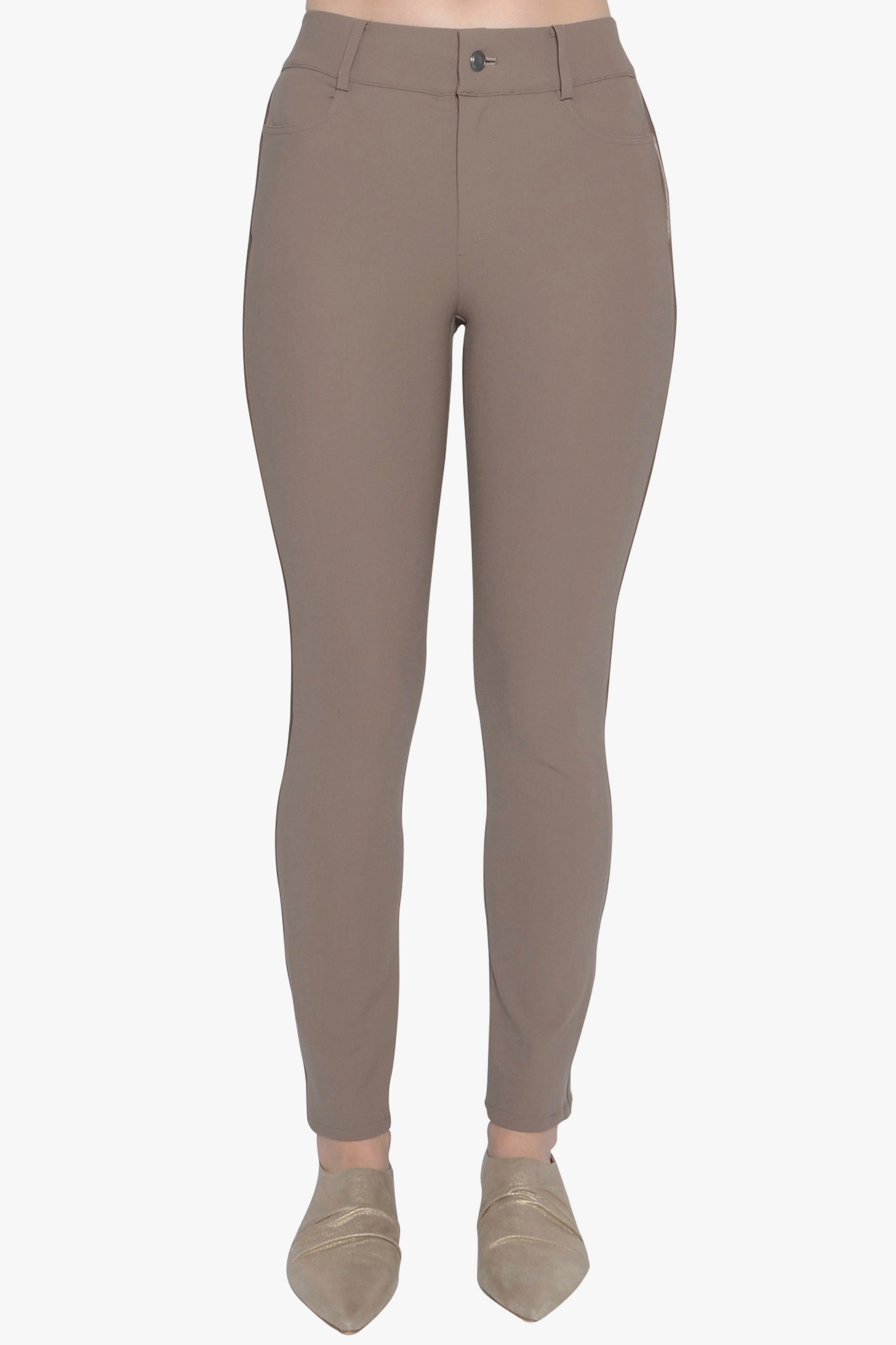 Brown pants on a white background