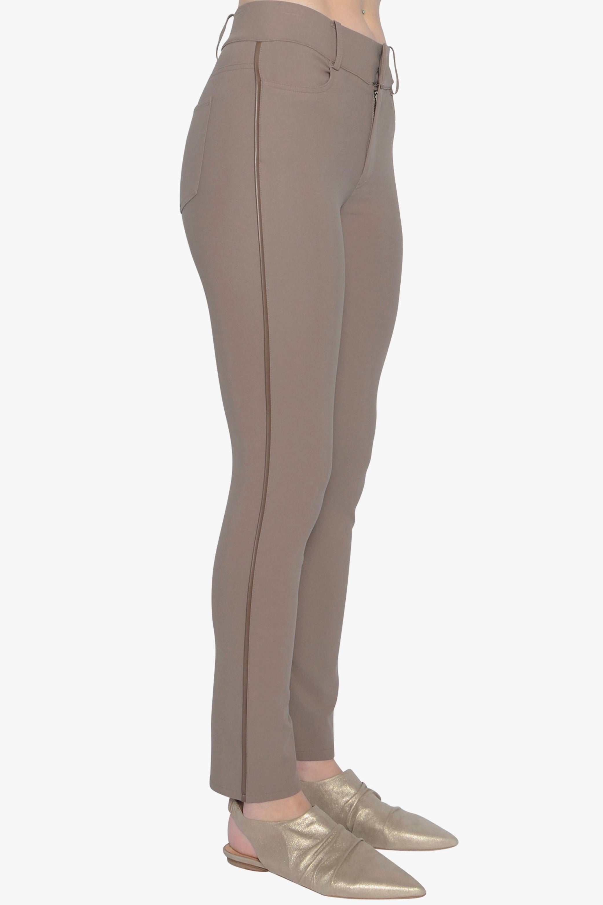 Brown pants on a white background