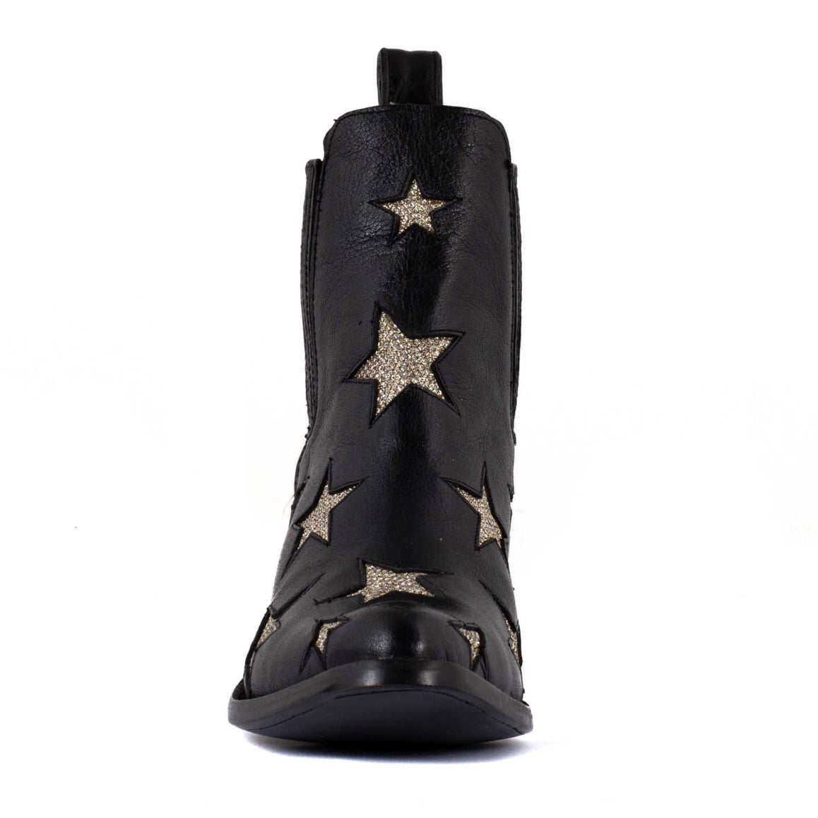 Cowboy Pointed Toe Star Ankle Boots - STARRY KNIGHT Shoes Mexicana