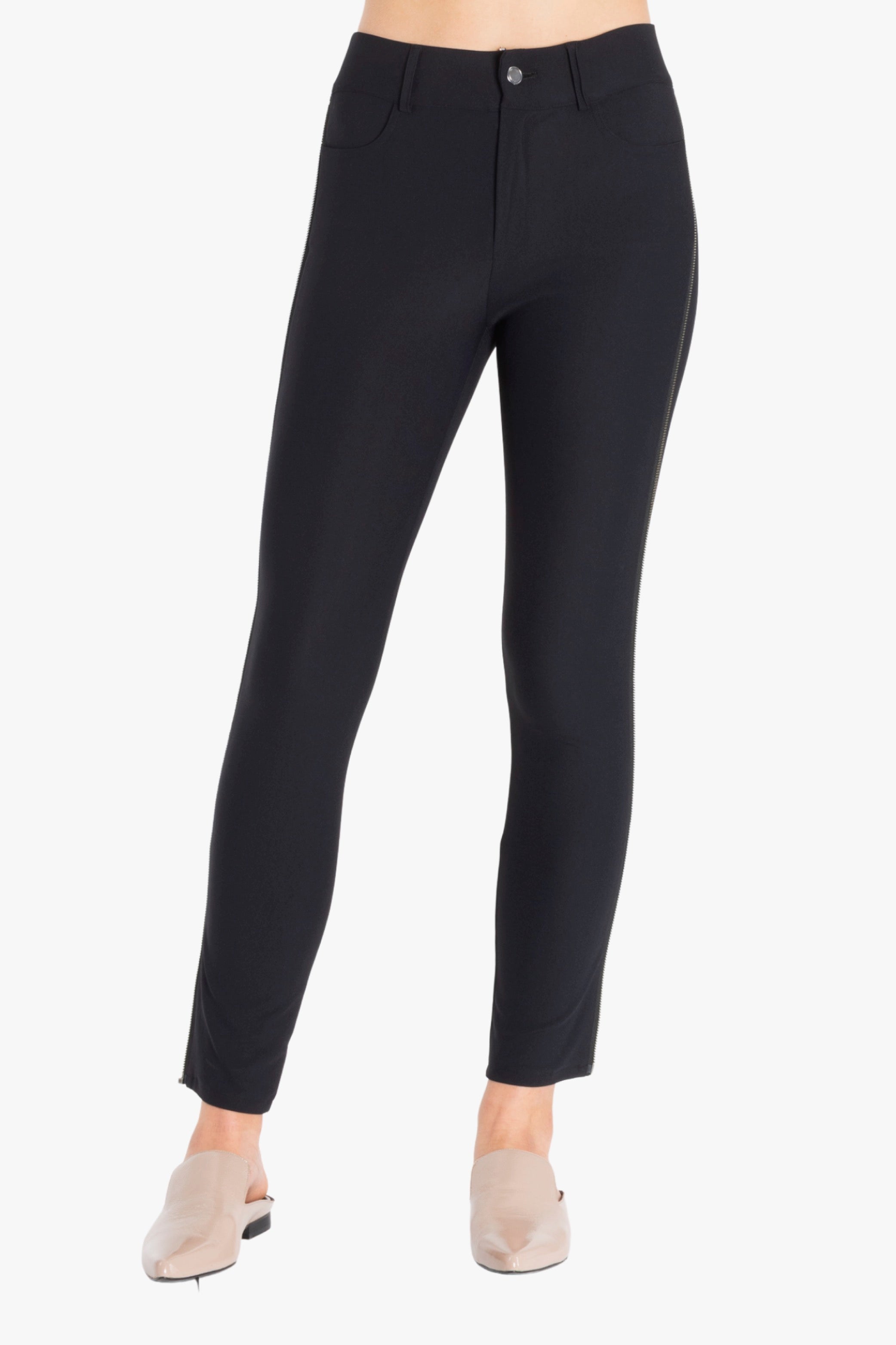 Tech Stretch Jean Pant with Side Zipper Trim