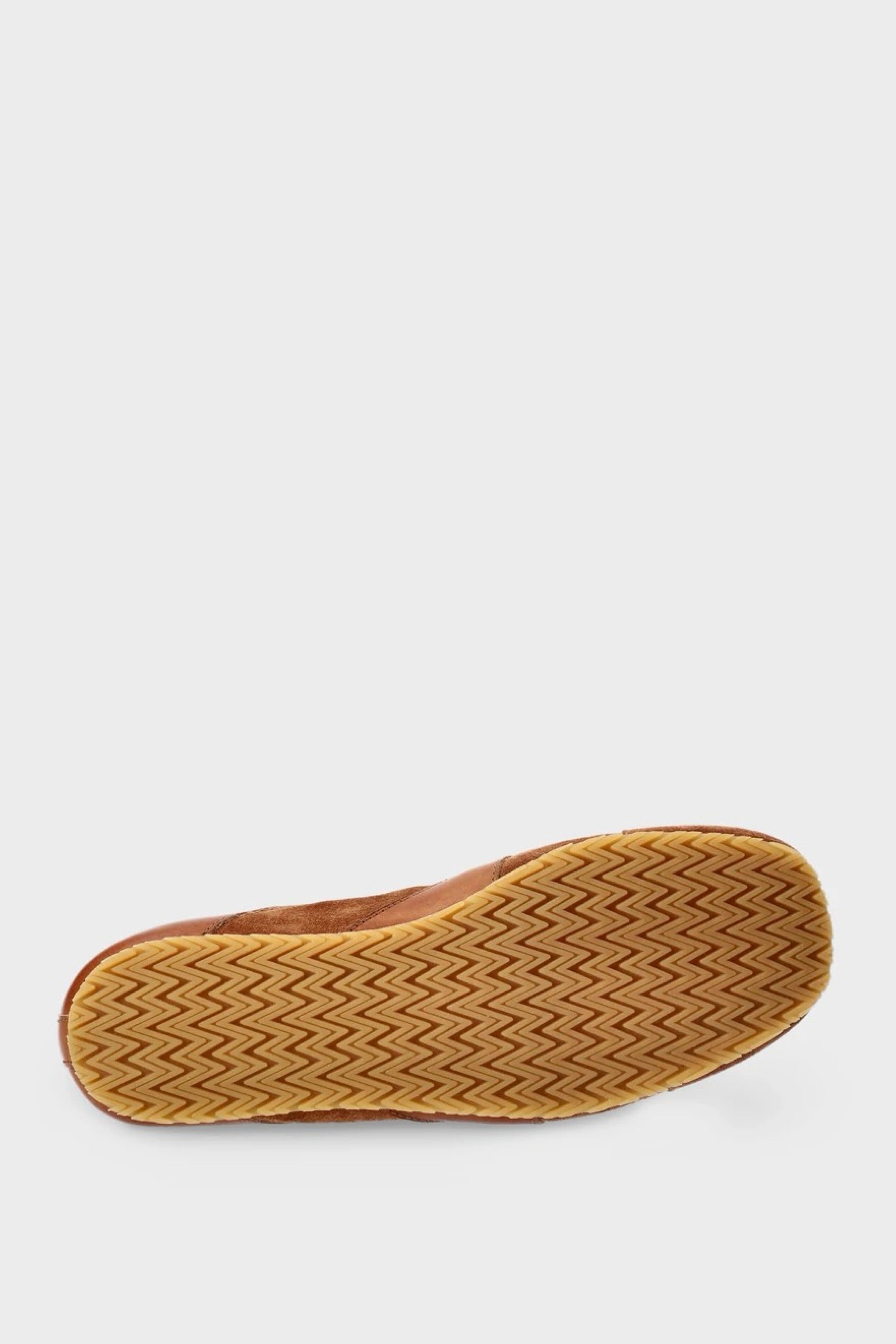 Close-up of a shoe sole with a textured pattern on a white background