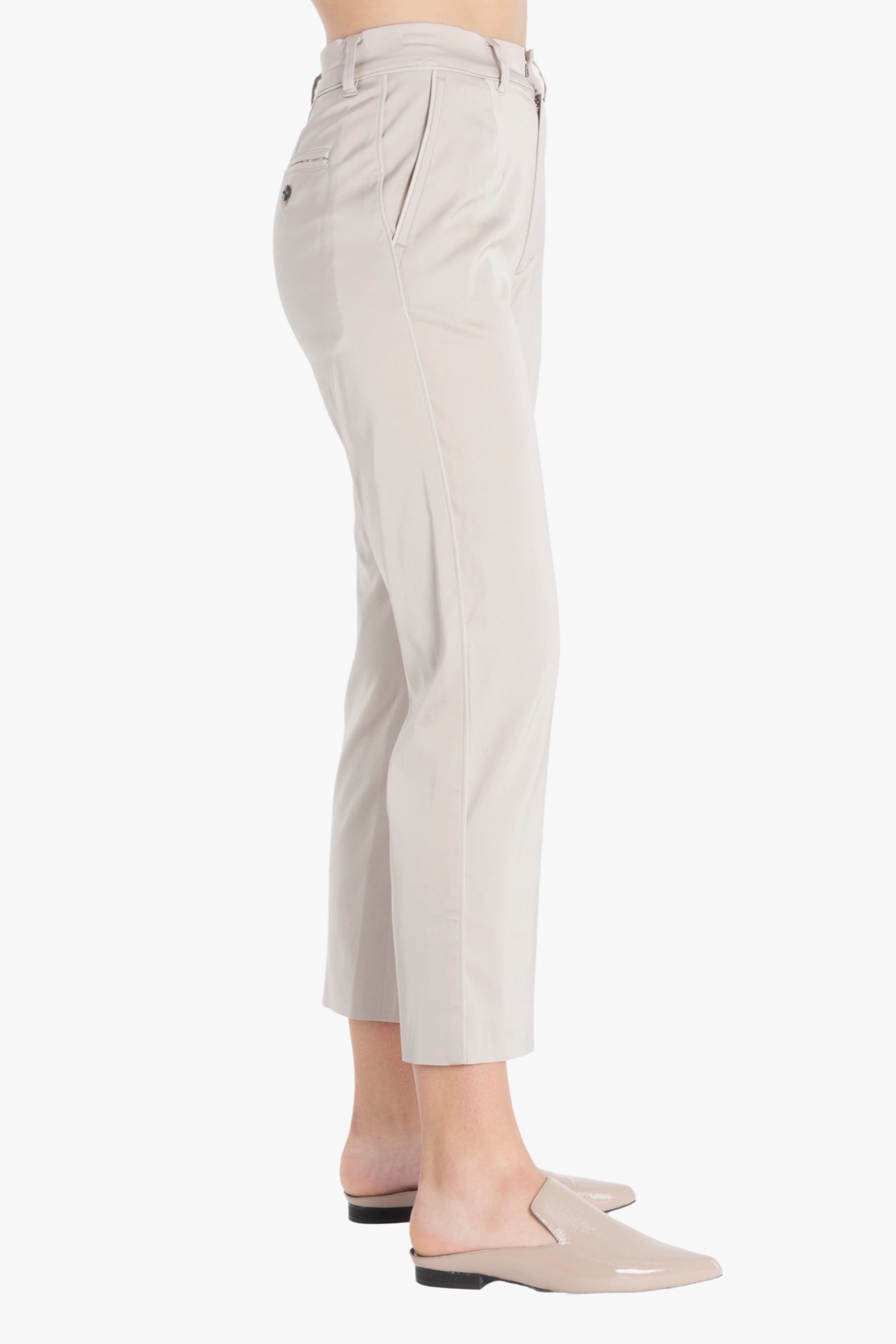 High Power Cupro Cropped Boy Trouser