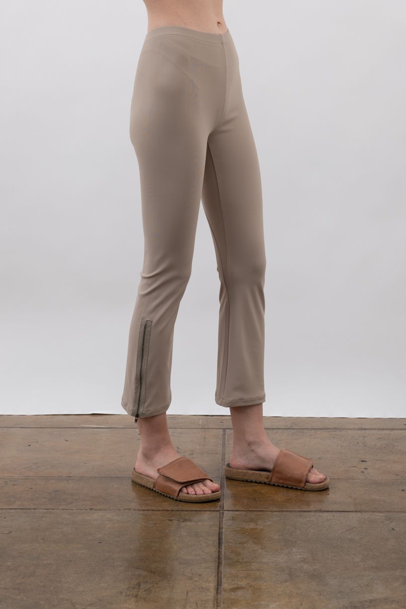 Tech Stretch Cropped Side Zip Pant - MITRA Pant STYLEM Desert P