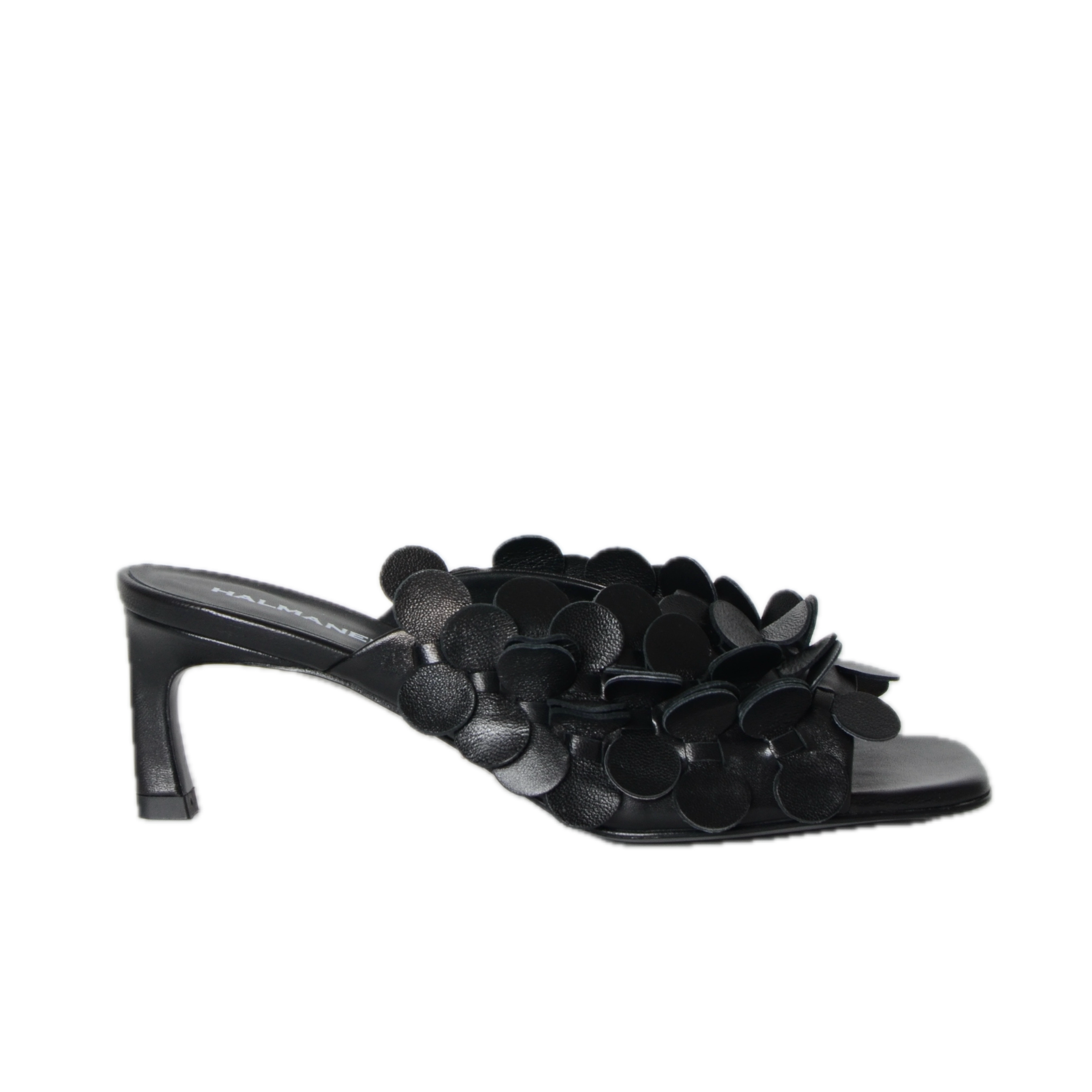 Bubble Mid Heel Mule Shoes Halmanera