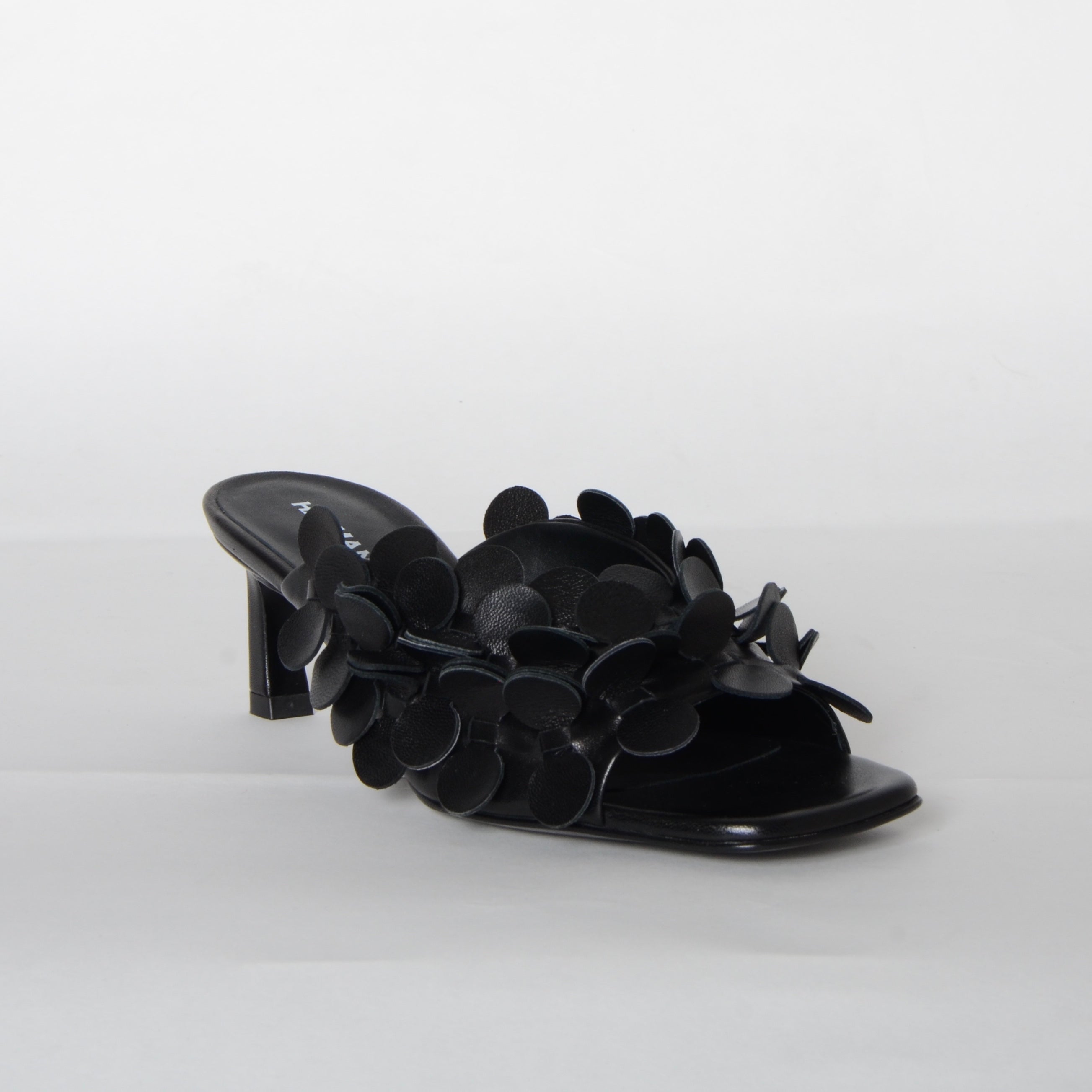 Bubble Mid Heel Mule Shoes Halmanera