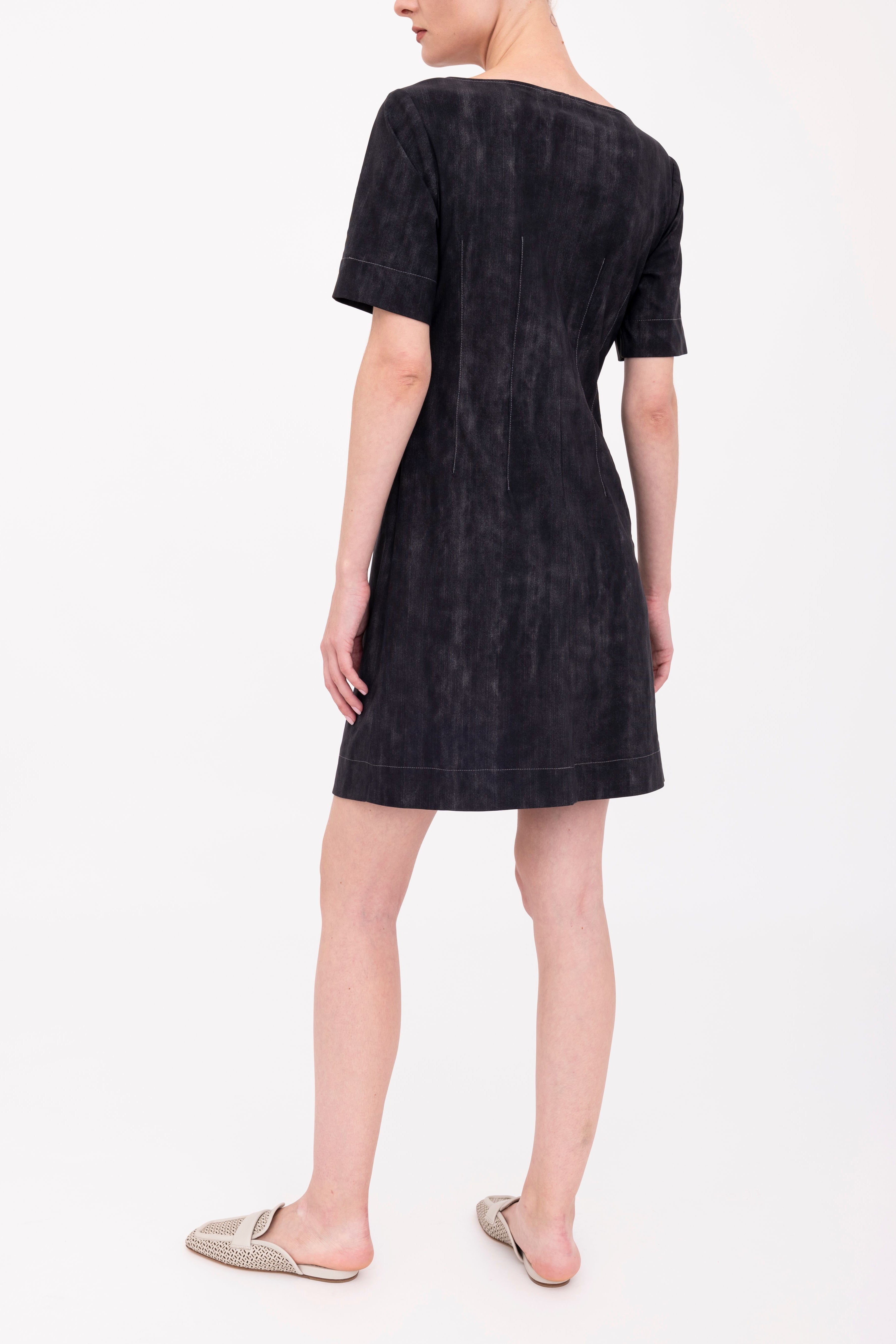 Soft Tech Split Tee Dress - BANKSY Dress GENERAL ORIENT