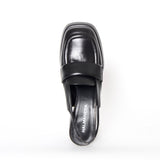 Slingback Chunky Heel Loafer Shoes Halmanera   