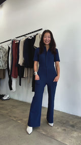 Tech Stretch Cropped Utility Jumpsuits - VANCOUVER SP24