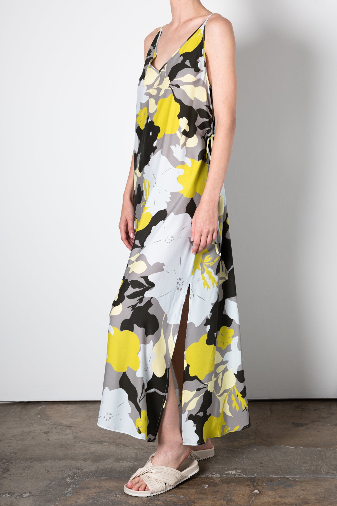 Silk Spaghetti Strap Maxi Dress - ULYSSA Dress General Orient