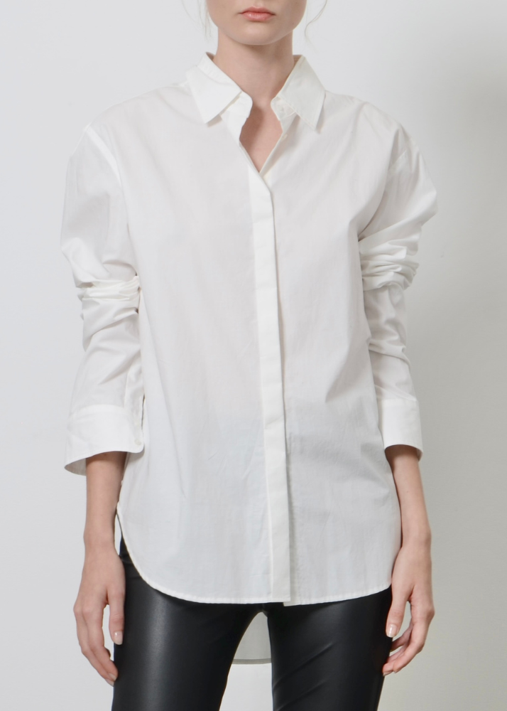 Organic Cotton Shirt - TAVIA Top STYLEM White P