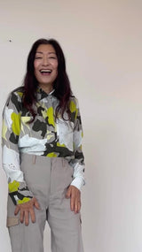 Silk Shirt With Wrap Snap - URSALA SP3