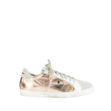 Rose Gold Leather Sneaker by PRIMABASE Shoes C6ix Shoes Rosegold 36 