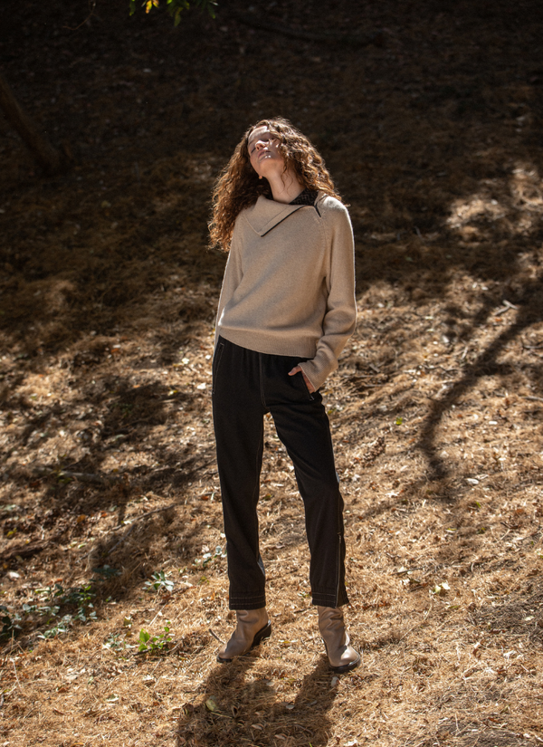 Cashmere Turtle Neck with Zip - TAHOE Sweater STYLEM