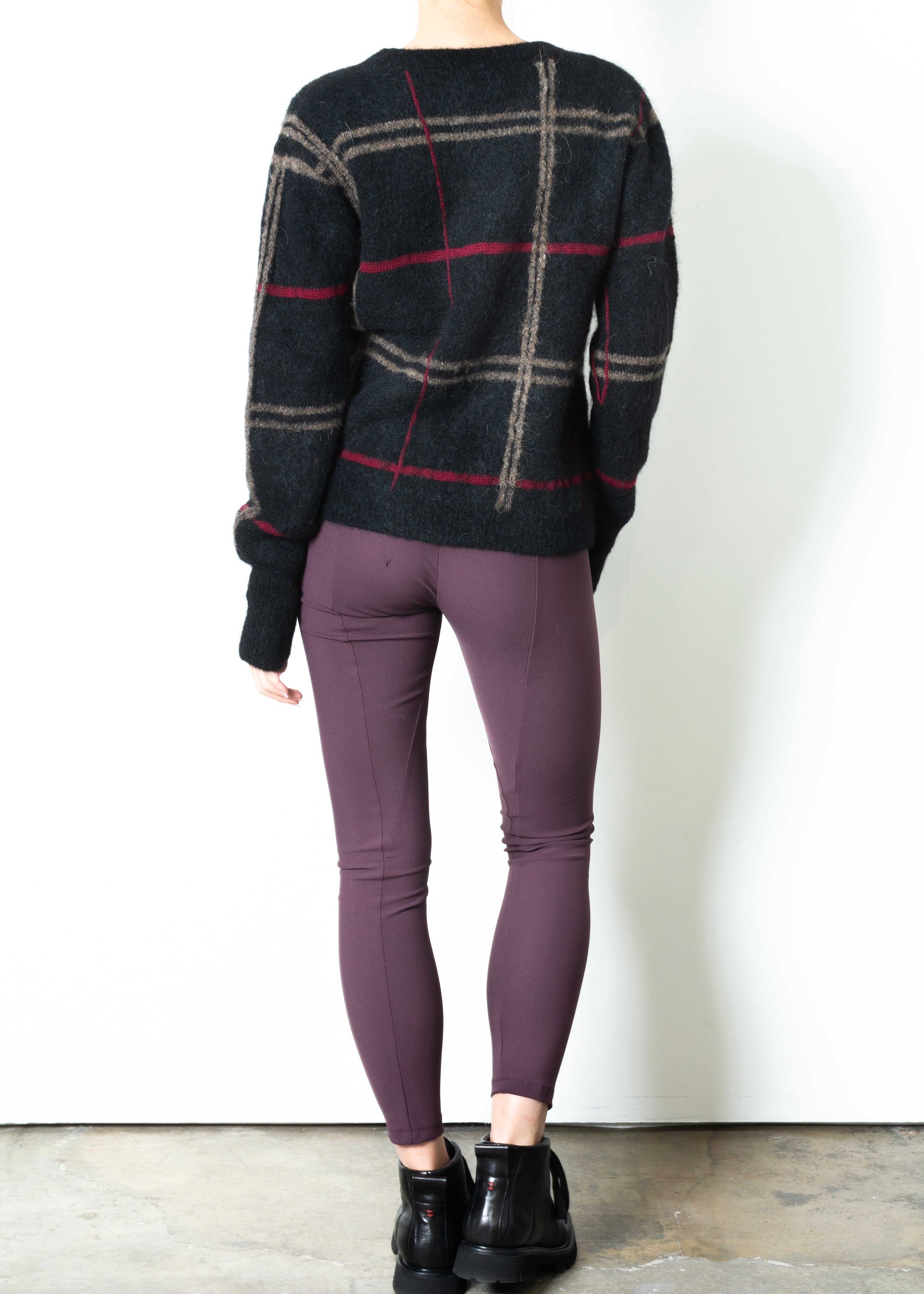 Alpaca Jacquard Crew Neck Sweater -THELMA Sweater STYLEM