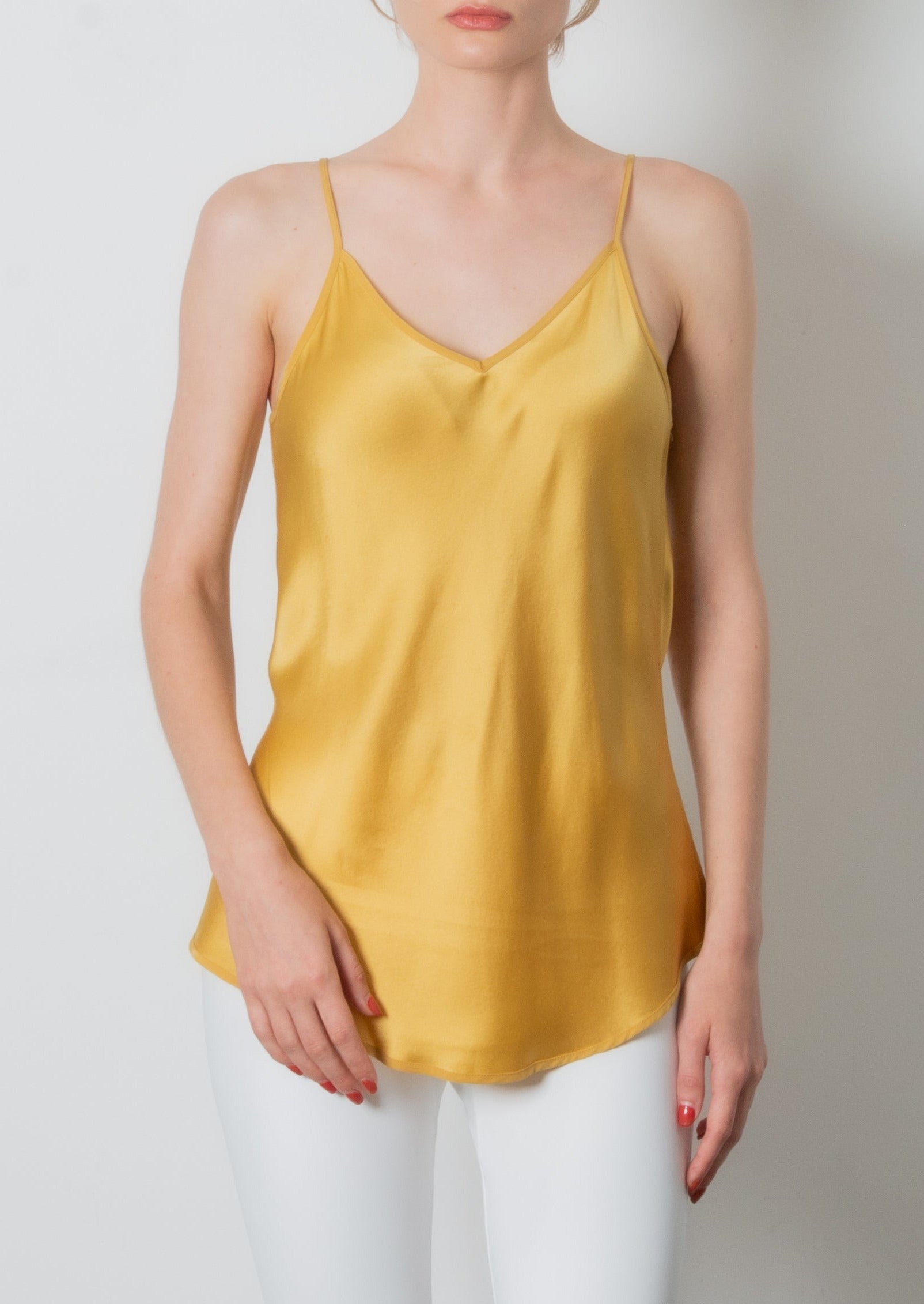 Silk Bias Camisole - HENRIETTA Top General Orient Marigold P
