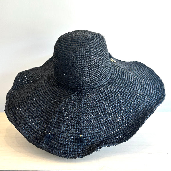 Wide Brim Iridescent Straw Hat - MARA Hat Florabella   