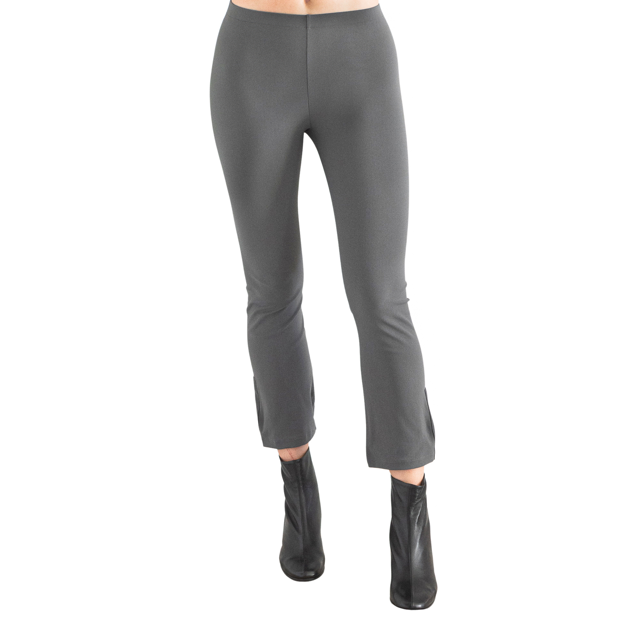 Tech Stretch Cropped Flare Leggings - MITA Pant STYLEM steel P