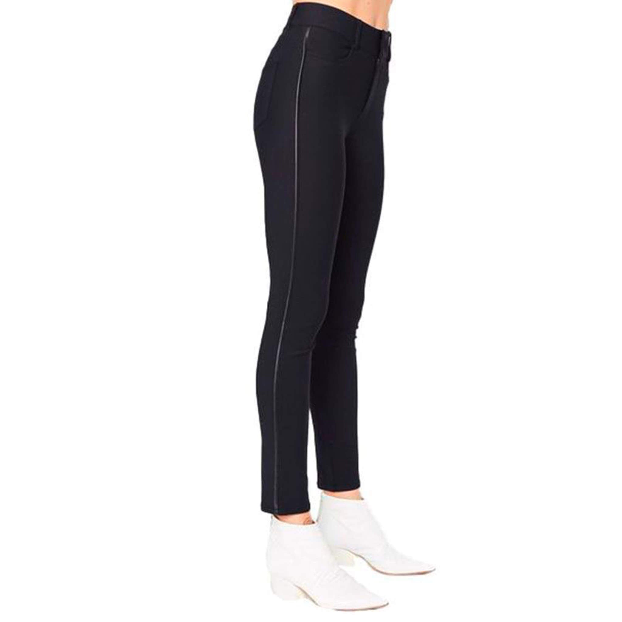 Tech Stretch Jeans w/ Leather Piping - QUINLEY CORE Pant STYLEM