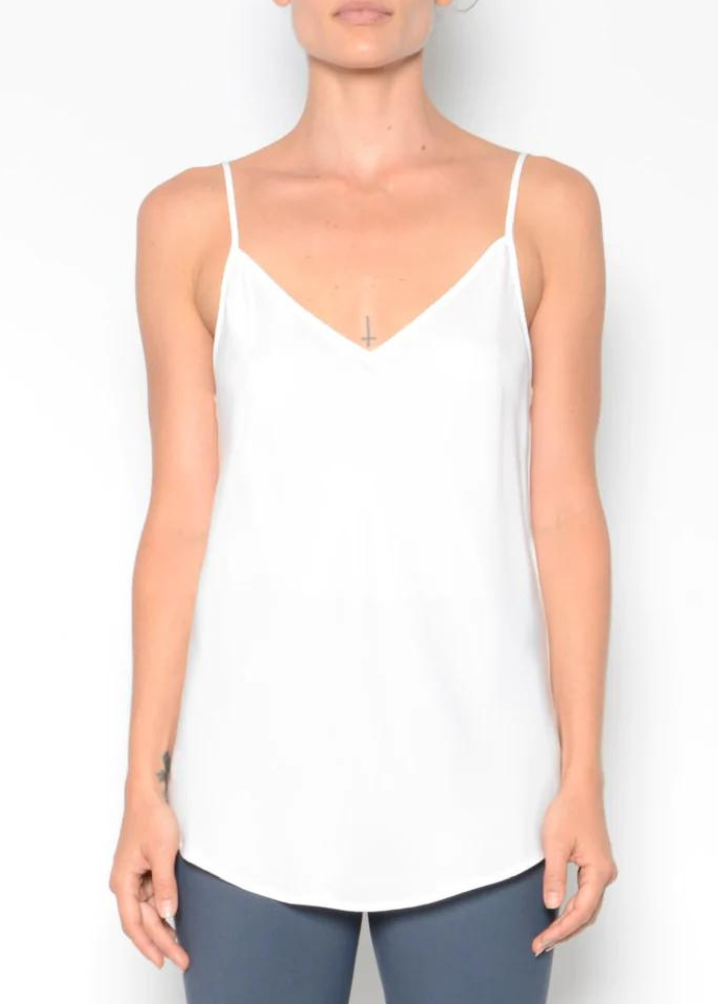 Silk Bias Camisole - HENRIETTA CORE Top GENERAL ORIENT White P