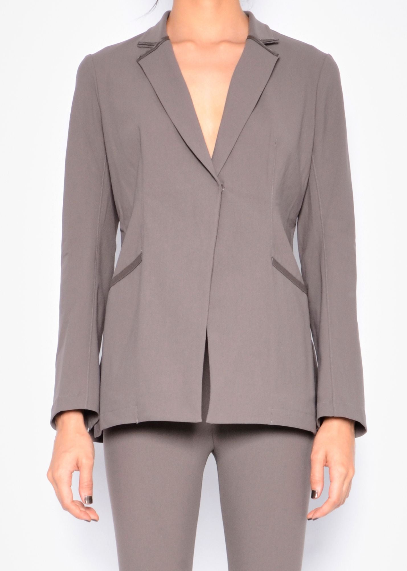 Tech Stretch Blazer - ROWEENA Coat Elaine Kim Chanterelle P
