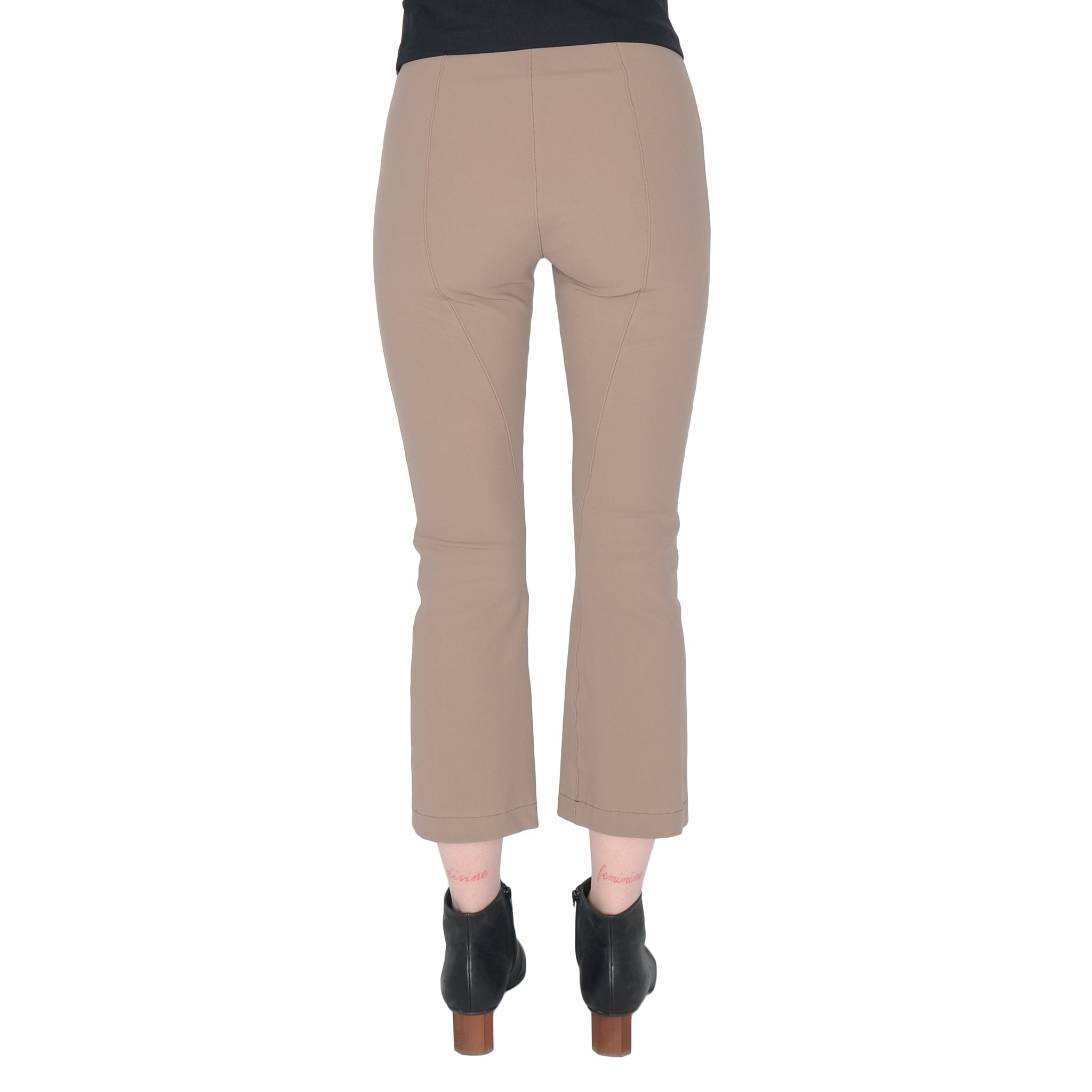 Tech Stretch Cropped Flare Legging w/ Contrast Stitch - RITA Pant STYLEM