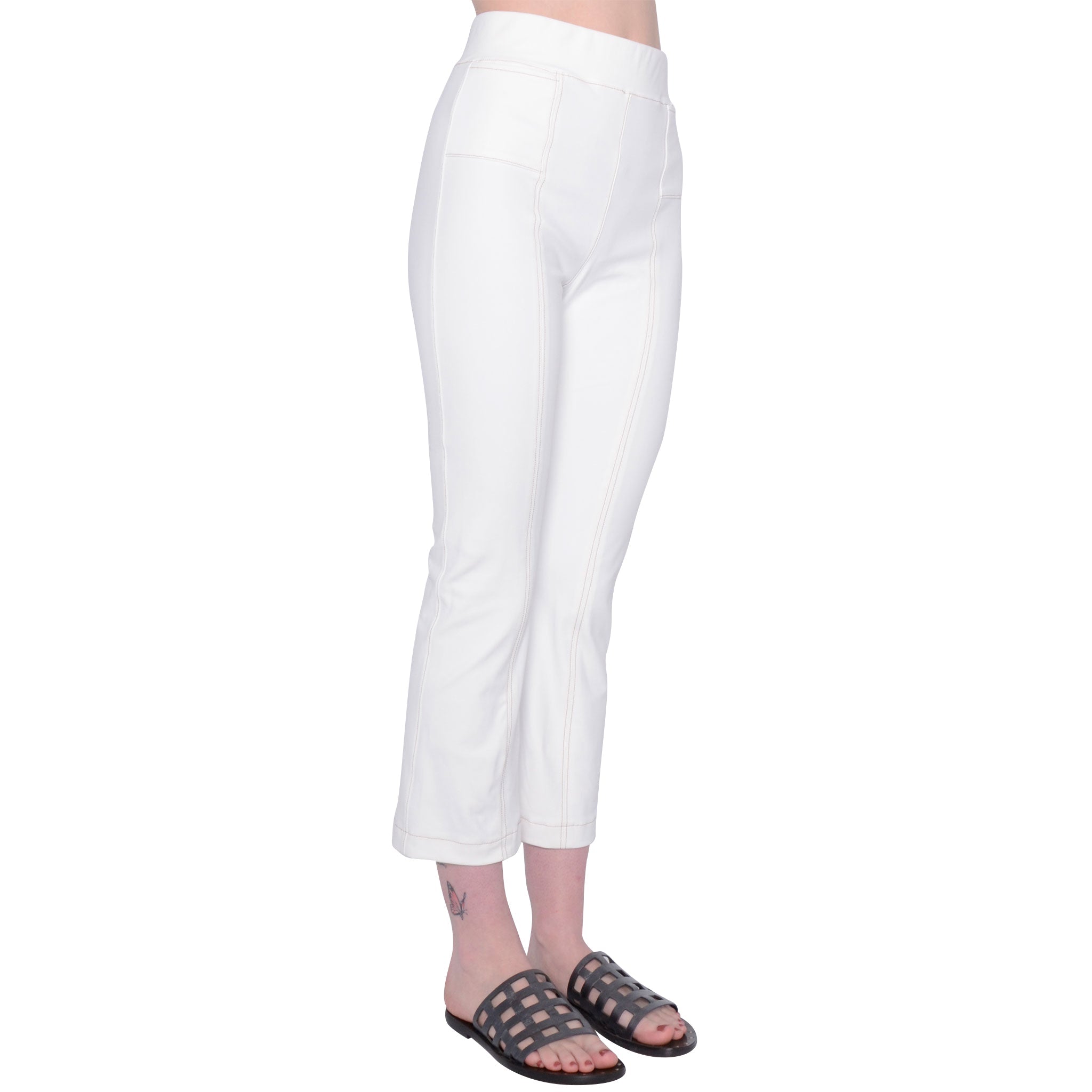 Tech Stretch Cropped Flare Legging w/ Contrast Stitch - RITA CORE Pant STYLEM