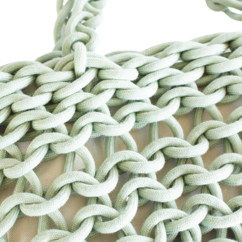 Handmade Crocheted Cotton Rope Wide Bag - LIBE Bag Alienina   