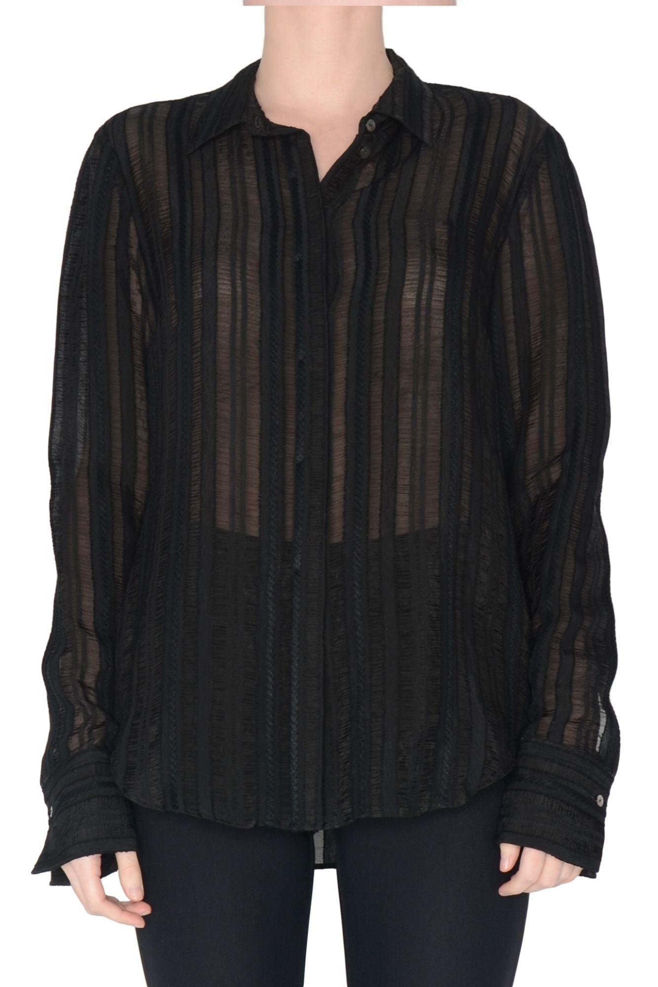 Sheer Stripe Shirt - SAVON