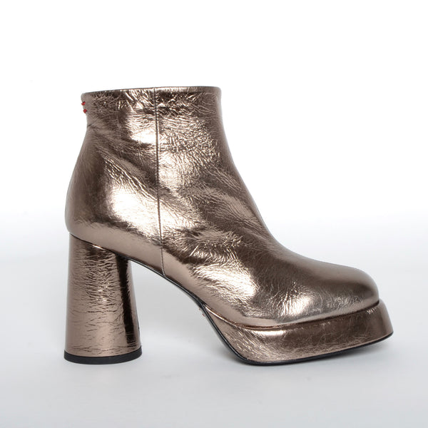 Platform Ankle Boots Shoes Halmanera Bronze 37 