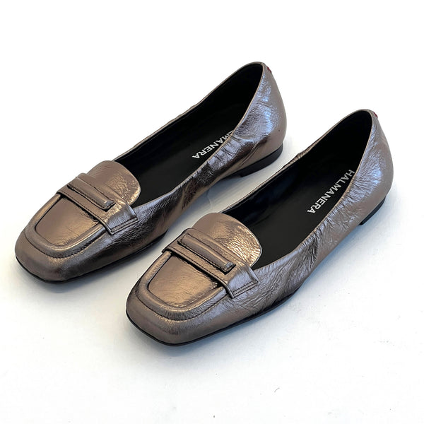 Square Toe Flat Loafer Shoes Halmanera   