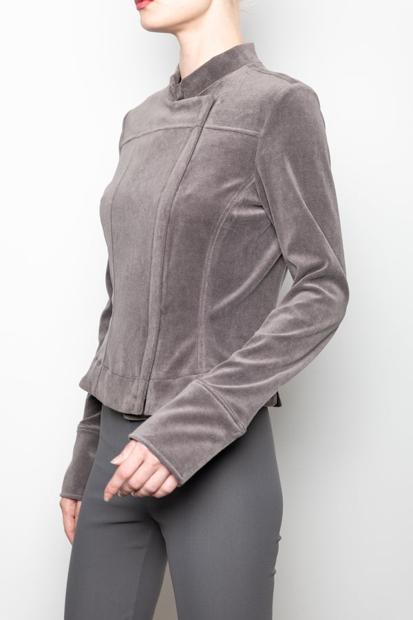 Velvet Zip Jacket - VEETA Jacket STYLEM   