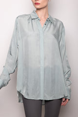 Silky Cupro Shirt - WESTMOOR HOL23 Shirt STYLEM Agave P 