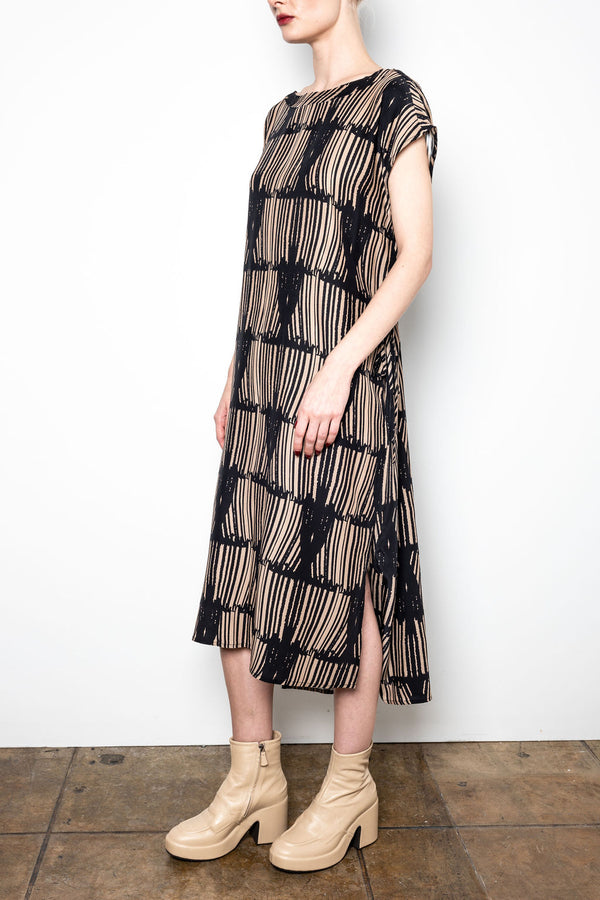 Silk Tee Dress w/ drawstrings - URIELA SUM/PF23 Dress General Orient   