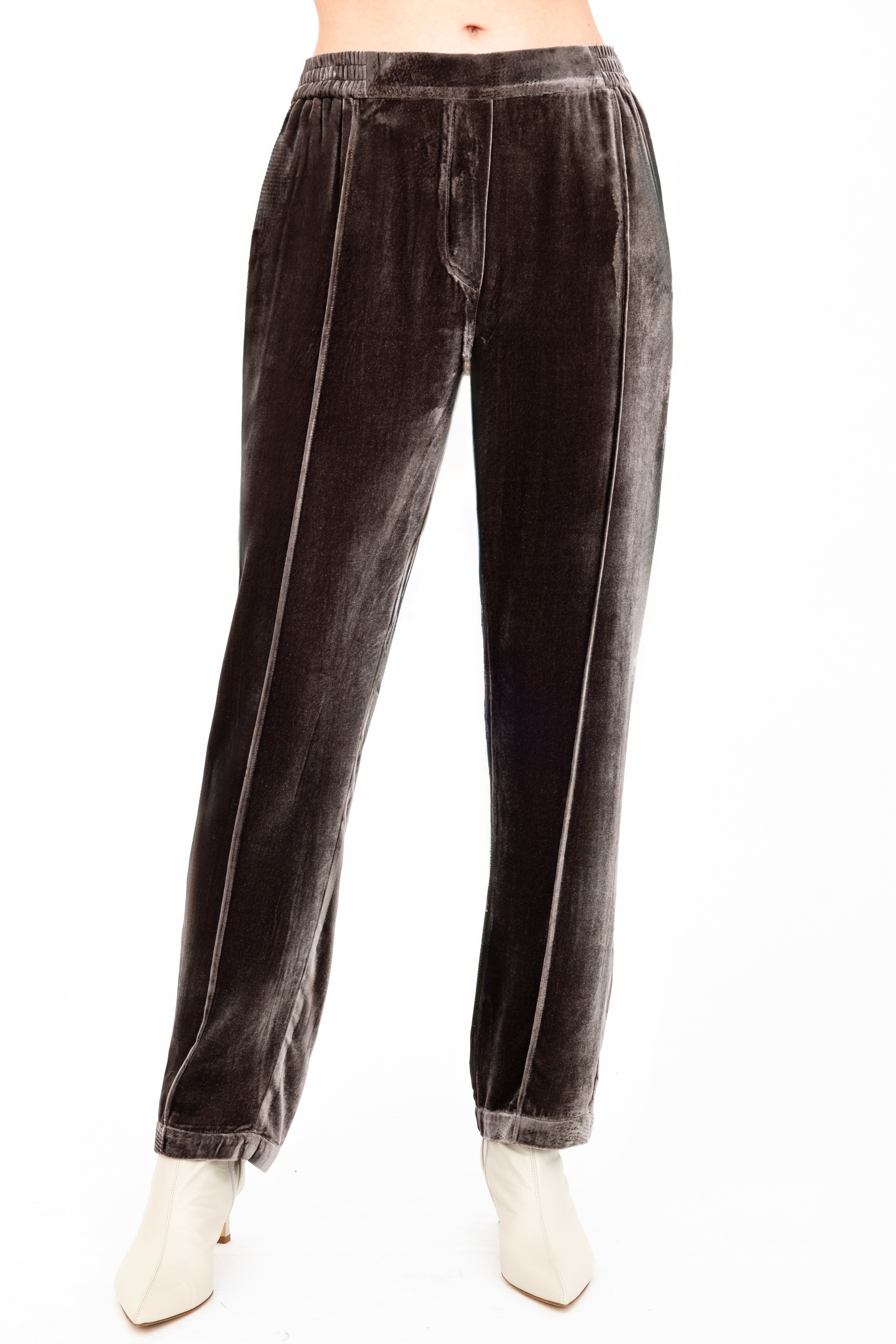 Silk Velvet Pant with Faux Fly - ATTICUS Pant GENERAL ORIENT Java Velvet P