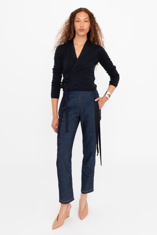 Eco Slub Denim Relaxed Straight Leg Pant - BRYCE Pant GENERAL ORIENT