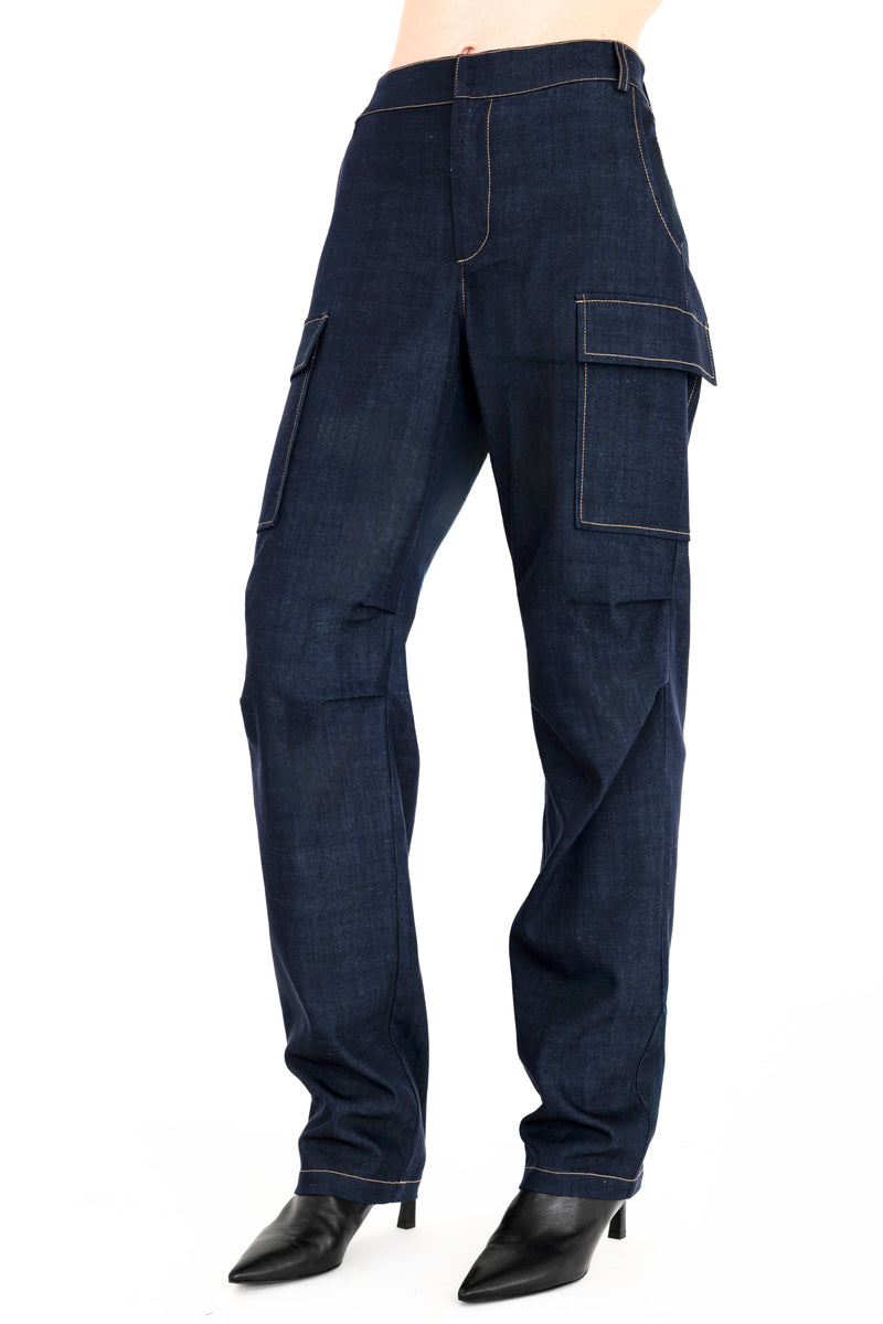 Eco Twill Denim Cargo Pant - CAMDEN Pant General Orient