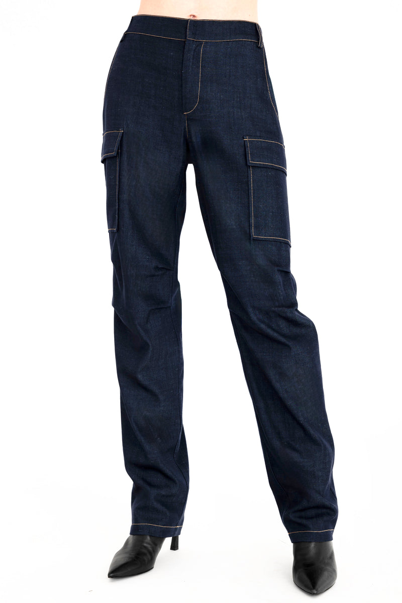 Eco Twill Denim Cargo Pant - CAMDEN Pant General Orient